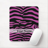 Tapis De Souris Motif d'impression zèbre violet (Avec souris)