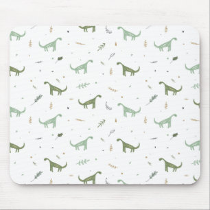 Tapis De Souris Motif Dinosaure Vert