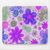 Tapis De Souris Motif Doodle Daisy (Devant)