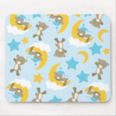 Tapis De Souris Motif D'Ours, Mignonnes Ours, Nounours, Étoiles (Devant)