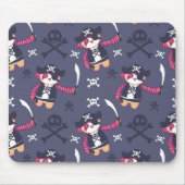 Tapis De Souris Motif d'ours Panda Pirate (Devant)