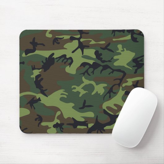 Tapis De Souris Motif du camouflage vert militaire (Avec souris)