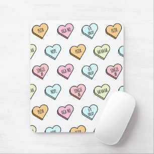 Tapis De Souris Motif du Coeur de bonbons de Valentine Sarcastique