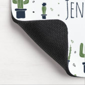 Tapis De Souris Motif du désert de cactus foncé rustique (Coin)