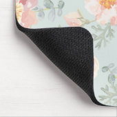 Tapis De Souris Motif du jardin rose Rose Rose Pastel (Coin)