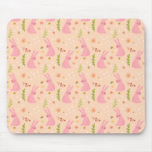 Tapis De Souris Motif élégant | Mousepad de Pâques d'aquarelle (Devant)