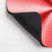 Tapis De Souris Motif en acier inoxydable rouge métallique (Coin)