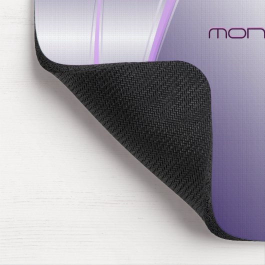 Tapis De Souris Motif en acier inoxydable teint violet (Coin)