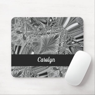 Tapis De Souris motif en cristal gris Abstrait