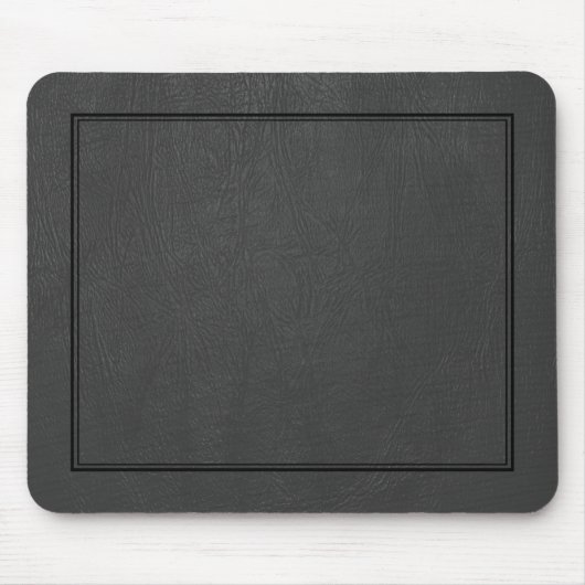 Tapis De Souris Motif en cuir Vintage noir (Devant)