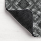 Tapis De Souris Motif en diamant géométrique noir et blanc (Coin)