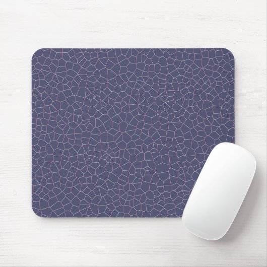 Tapis De Souris Motif en marbre violet géométrique moderne | (Avec souris)