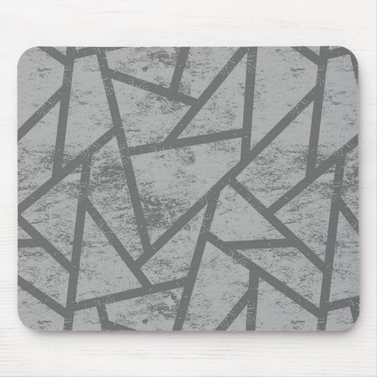 Tapis De Souris Motif en mosaïque gris (Devant)