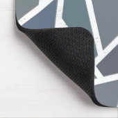 Tapis De Souris Motif en mosaïque gris bleu (Coin)