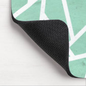 Tapis De Souris Motif en mosaïque verte et blanche (Coin)