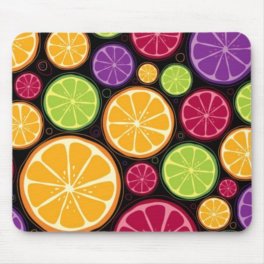 Tapis De Souris Motif et arrière - plan oranges (Devant)