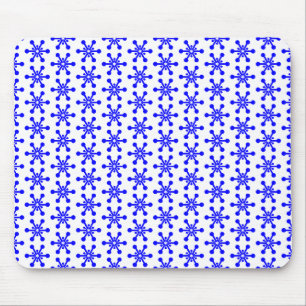 Tapis De Souris Motif étoile - Bleu sur blanc