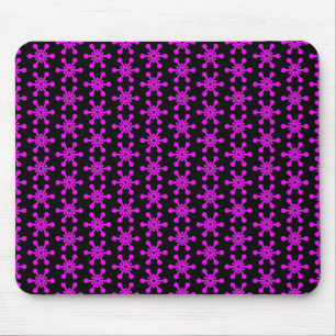 Tapis De Souris Motif étoile - Magenta sur noir