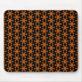 Tapis De Souris Motif étoile - orange sur noir (Devant)