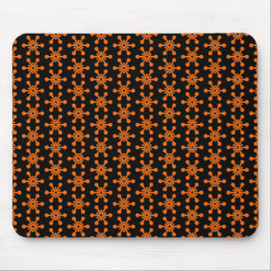 Tapis De Souris Motif étoile - orange sur noir