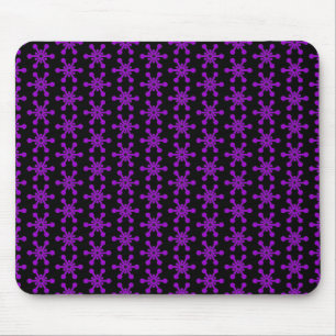 Tapis De Souris Motif étoile - violet sur noir