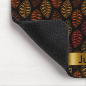 Tapis De Souris Motif feuille d'automne avec do-it-yourself texte (Coin)