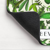 Tapis De Souris Motif Feuille de Monogram Botanical Green (Coin)