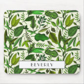 Tapis De Souris Motif Feuille de Monogram Botanical Green (Devant)