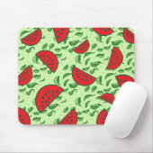 Tapis De Souris Motif feuille et pastèques (Avec souris)