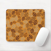 Tapis De Souris Motif feuille marron (Avec souris)