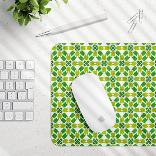 Tapis De Souris Motif Feuille, Motif De Feuilles, Feuilles Verts