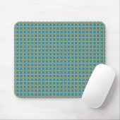Tapis De Souris Motif feuille simple en bleu (Avec souris)