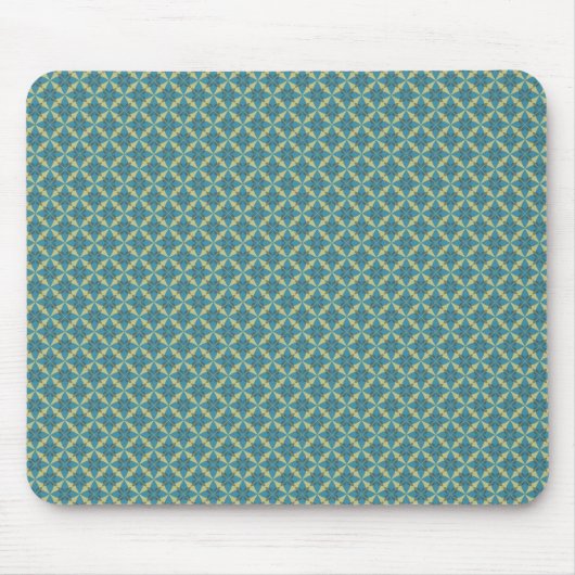 Tapis De Souris Motif feuille simple en bleu (Devant)