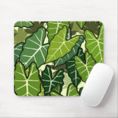 Tapis De Souris Motif Feuille vert (Avec souris)