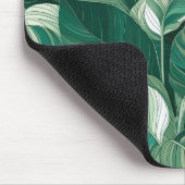 Tapis De Souris Motif Feuille vert moderne (Coin)
