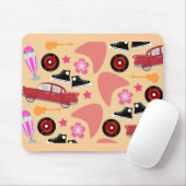Tapis De Souris Motif Flashback rock et Roll Pinky Fifties (Avec souris)