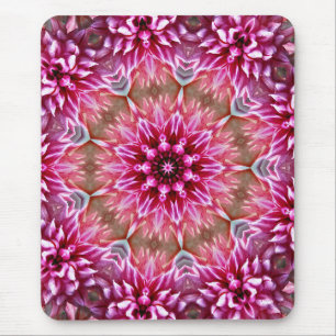 Tapis De Souris Motif fleur rose mandala géométrique-67545