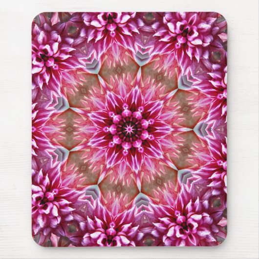 Tapis De Souris Motif fleur rose mandala géométrique-67545 (Devant)