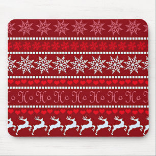 Tapis De Souris Motif flocon de neige de Noël festif