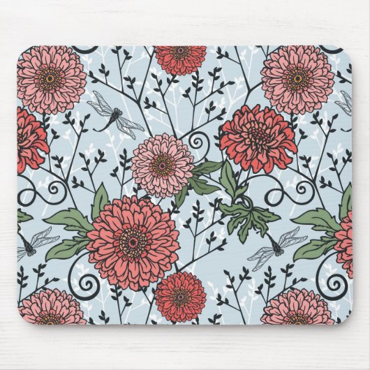 Tapis De Souris Motif floral 3 (Devant)