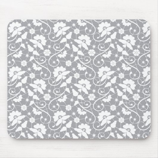 Tapis De Souris Motif floral de dentelle (Devant)