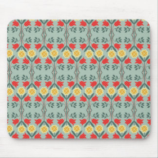 Tapis De Souris Motif floral de hippie de fairisle juste d'île