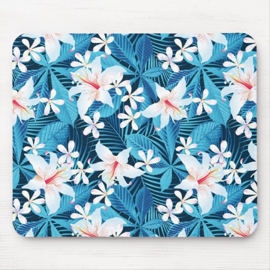 Tapis De Souris Motif floral de ketmie tropicale (Devant)