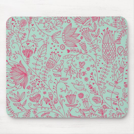 Tapis De Souris Motif floral mignon d'été (Devant)