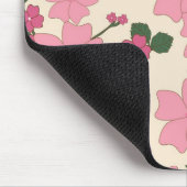 Tapis De Souris Motif floral rose clair (Coin)