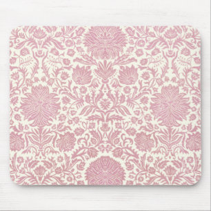 Tapis De Souris Motif floral rose de damassé