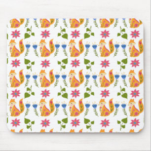 Tapis De Souris Motif floral rusé assez en pastel