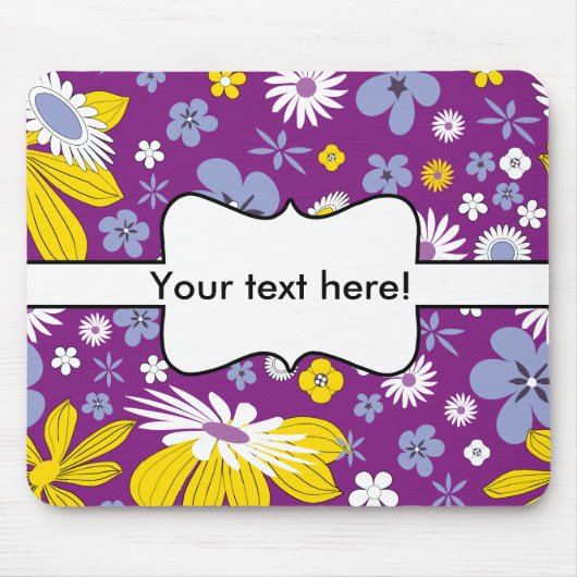 Tapis De Souris Motif floral sans couture (Devant)