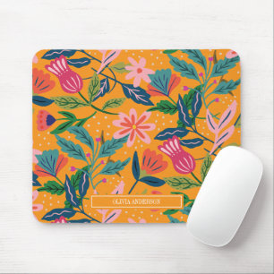 Tapis De Souris Motif floral tropical moderne
