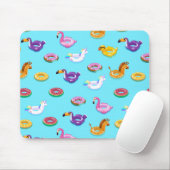 Tapis De Souris Motif flottant de la piscine d'été (Avec souris)